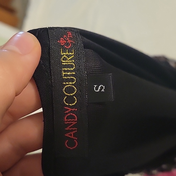 (D) sparkly tank top size small sparkly mini dress - Picture 3 of 3